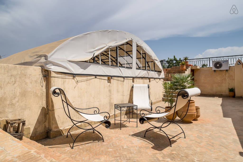 Un salon sur la terrasse