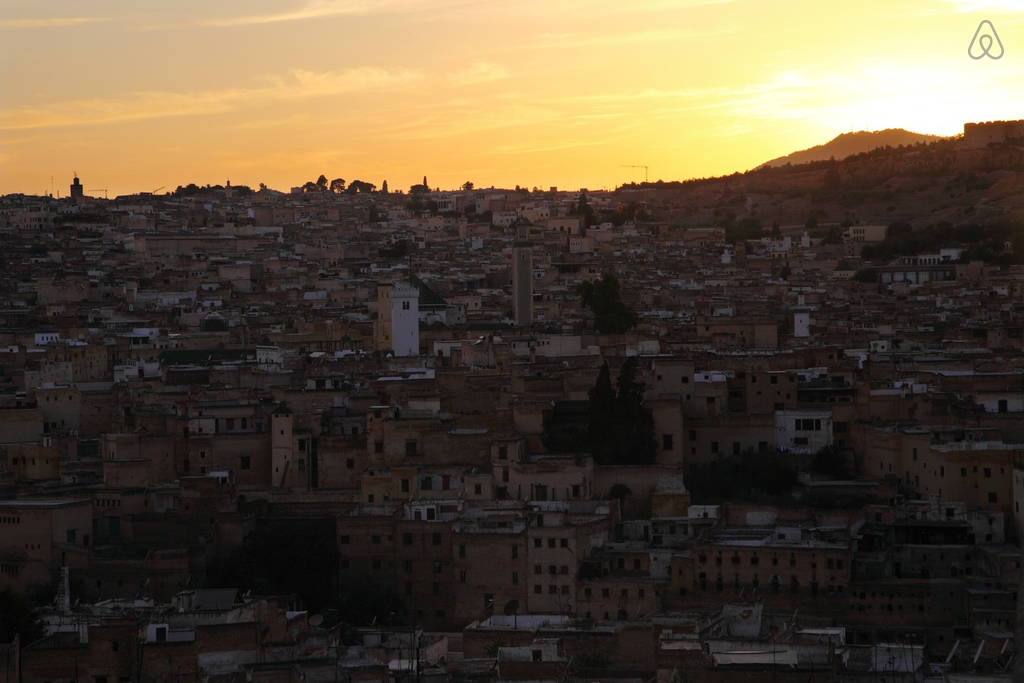 Le coucher de soleil sur la médina