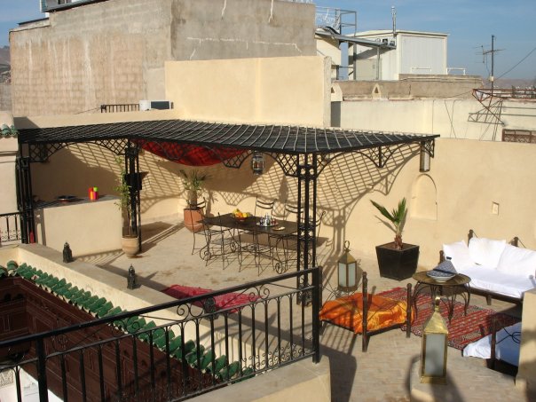 La terrasse en journée